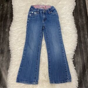 LEVI'S 517 JEANS STRETCH FLARE GIRLS MEDIUM WASH BLUE DENIM Y2K RETRO